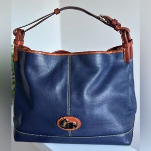 Dooney & Bourke Large Fairfield Champ Sac in Navy Blue